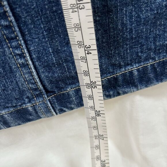 Vtg 90’s St Johns Bay Denim Maxi Skirt 12 Prairie Cottagecore Boho Gyaru - Picture 5 of 8